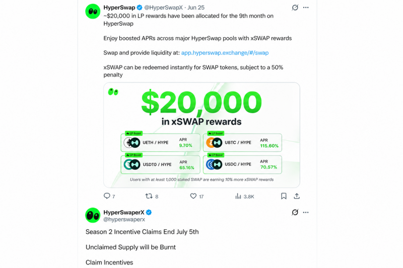 
			Безопасность Hyperliquid: как фишинговый дрейнер похитил $12 000 у пользователя HyperSwap		