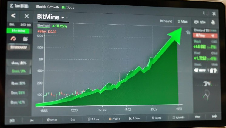 BitMine растет на фоне новостей о позиции ETH на $13,2 млрд
