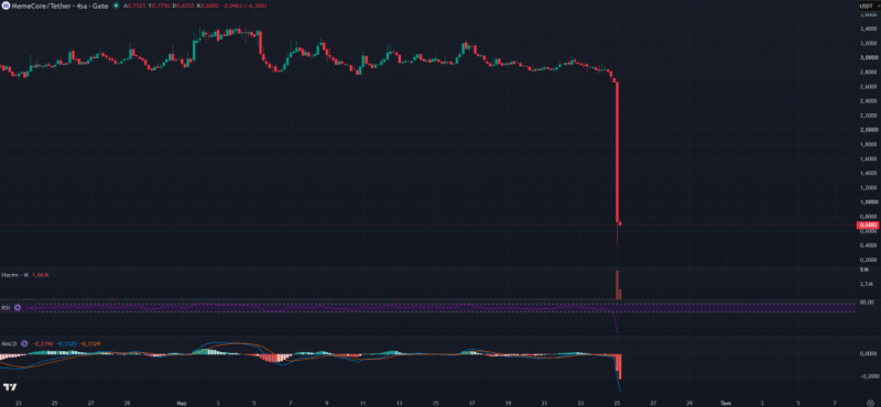 
			Memecoin, проект, привлекший внимание на криптовалютном рынке, растерял выше восьмидесяти процентов собственной цены!		